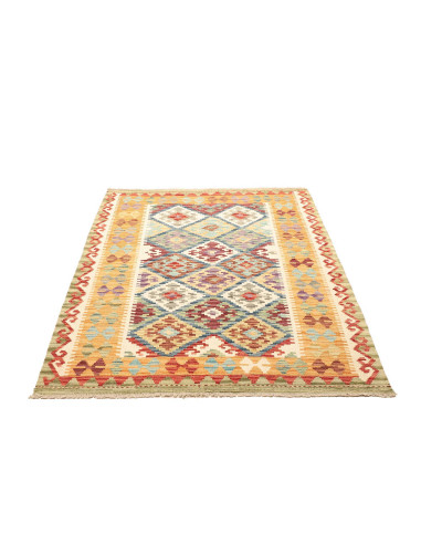 Rug Kilim Afghanistan yellow orange 128x169