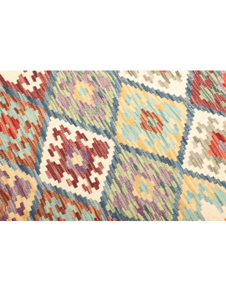 Rug Kilim Afghanistan yellow orange 128x169