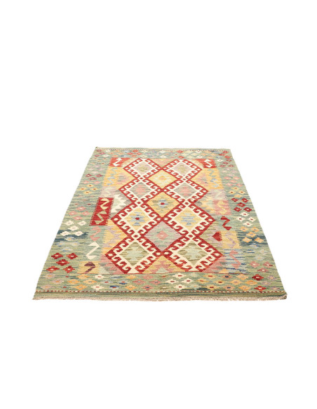 Rug Kilim Afghanistan beige yellow 127x178