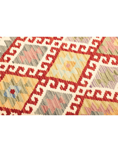 Rug Kilim Afghanistan beige yellow 127x178