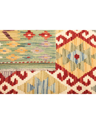 Rug Kilim Afghanistan beige yellow 127x178