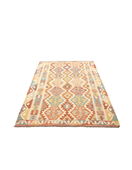Rug Kilim Afghanistan yellow orange 125x189