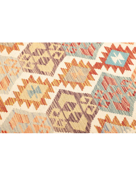 Rug Kilim Afghanistan yellow orange 125x189