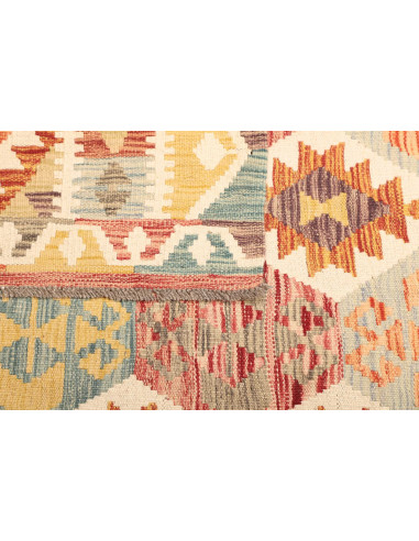 Rug Kilim Afghanistan yellow orange 125x189