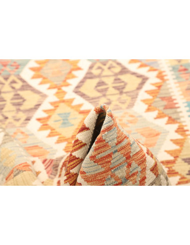 Rug Kilim Afghanistan yellow orange 125x189