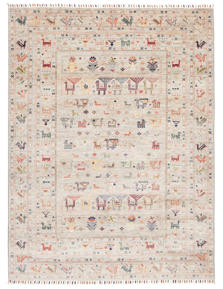 Rug Rubin Pakistan 150x202 Light Beige Multicol