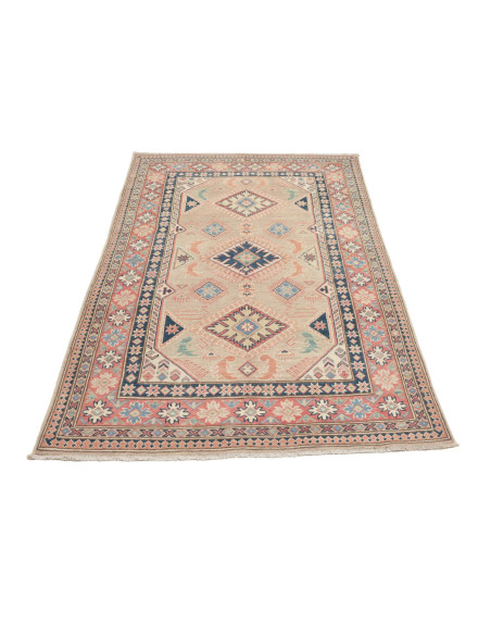 Tappeto Kazak Afghanistan 116x186 Beige Blu Cor