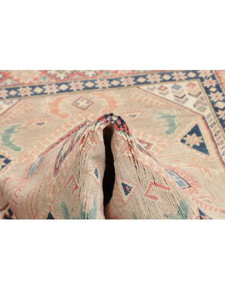 Rug Kazak Afghanistan 116x186 Beige Blue Coral