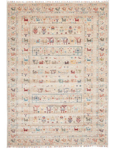 Tappeto Rubin Pakistan 169x238 Beige Rosso Blu
