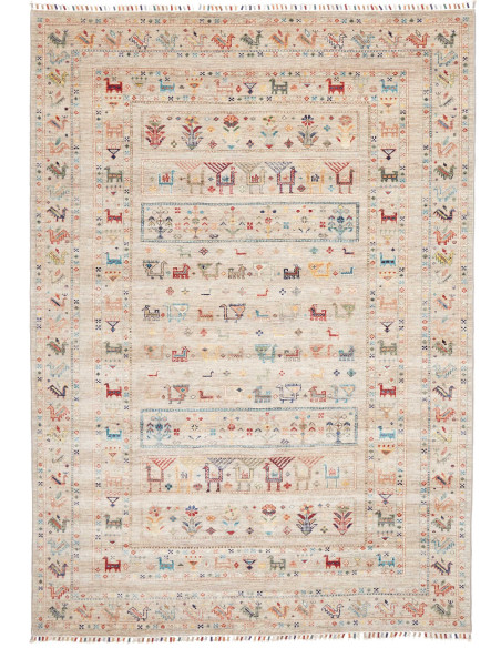 Tappeto Rubin Pakistan 169x238 Beige Rosso Blu