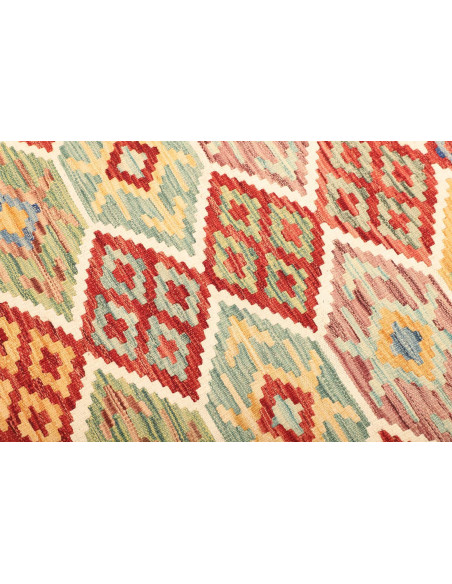 Rug Kilim Afghanistan maroon beige 125x178