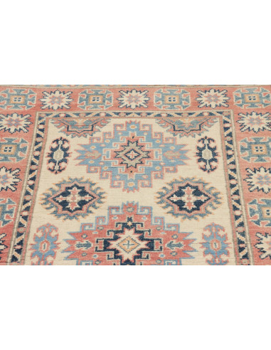 Rug Kazak Afghanistan 87x131 Cream Light Blue T
