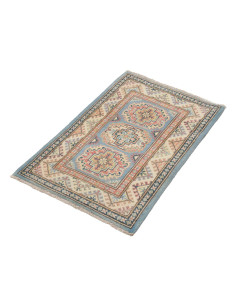 Tappeto Kazak Afghanistan 61x89 Azzurro Celeste 2