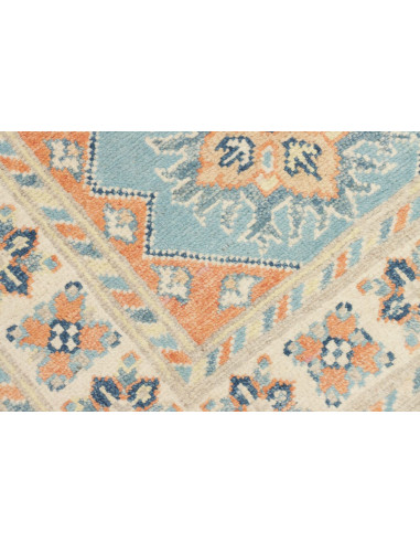 Tappeto Kazak Afghanistan 64x86 Azzurro Crema A