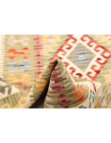 Rug Kilim Afghanistan yellow beige 121x173