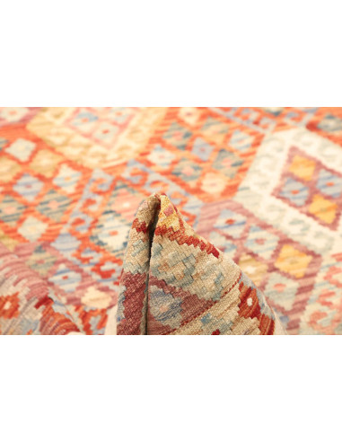 Rug Kilim Afghanistan yellow orange 135x173