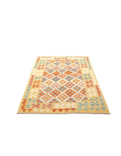 Rug Kilim Afghanistan yellow maroon 127x179 2