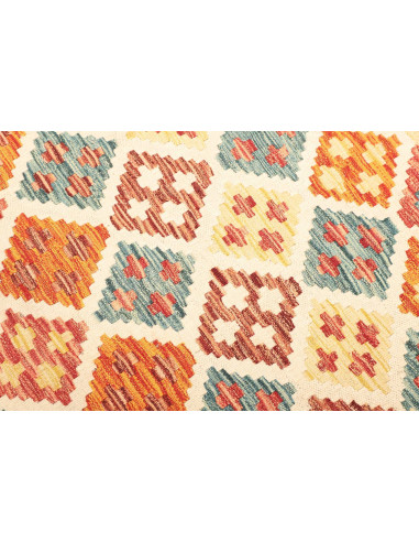 Tappeto Kilim Afghanistan giallo marrone 127x179
