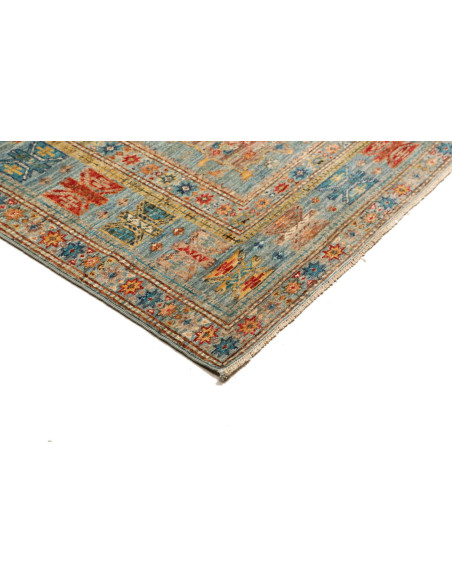 Rug Kazak Fine Pakistan 168x240 Muted Blue Grey