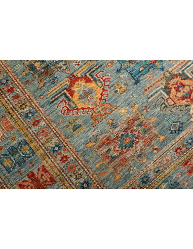 Rug Kazak Fine Pakistan 168x240 Muted Blue Grey