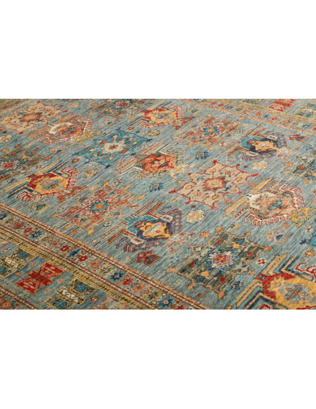 Tappeto Kazak Fine Pakistan 168x240 Blu Muted G