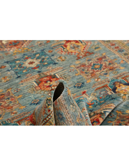 Tappeto Kazak Fine Pakistan 168x240 Blu Muted G