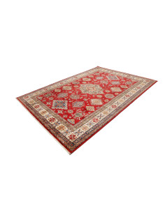 Tappeto Kazak Fine Pakistan 209x290 Rosso Crema 2