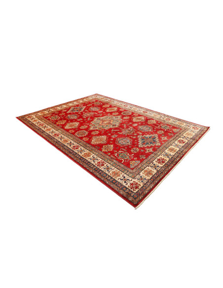 Tappeto Kazak Fine Pakistan 209x290 Rosso Crema