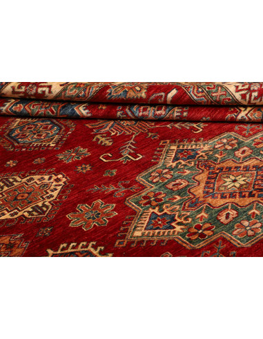 Tappeto Kazak Fine Pakistan 209x290 Rosso Crema