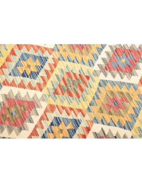 Rug Kilim Afghanistan yellow orange 128x186