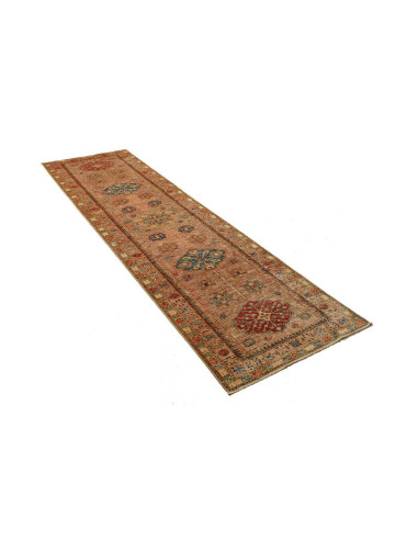 Rug Kazak Fine Pakistan 78x294 Beige Terracotta