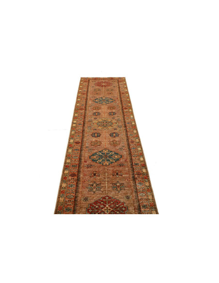 Tappeto Kazak Fine Pakistan 78x294 Beige Terrac