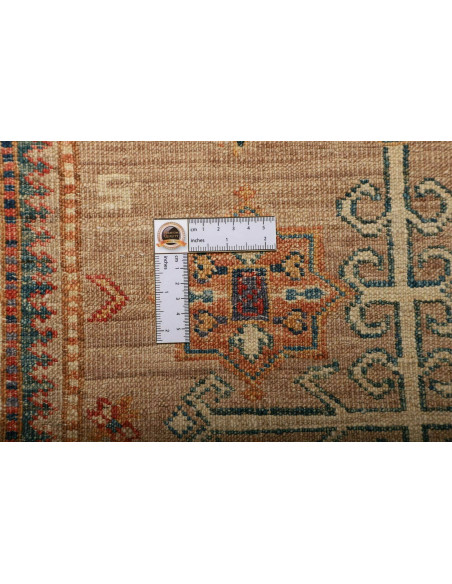 Rug Kazak Fine Pakistan 78x294 Beige Terracotta