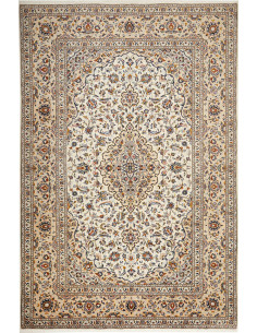 Kashan 210x313 Cm Kashan, Persia, Lana Cardata A Mano,