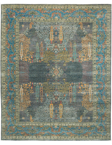 Rug Shahi Fine Pakistan 248x308 Teal Green Grey