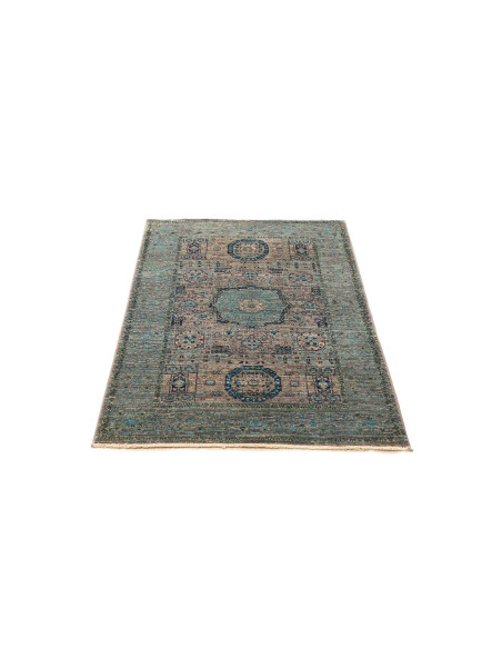 Rug Mamlouk Pakistan 80x118 Petrol Blue Light T