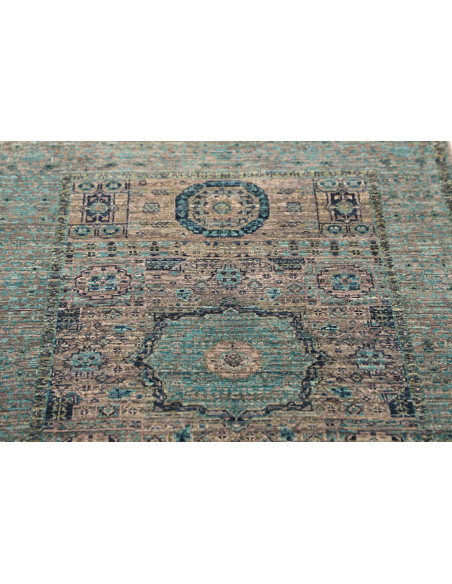 Tappeto Mamlouk Pakistan 80x118 Blu Petrolio Tu