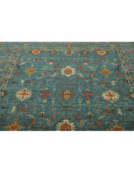 Rug Shahi Fine Pakistan 206x295 Turquoise Gold