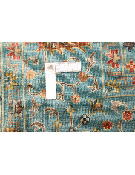 Rug Shahi Fine Pakistan 206x295 Turquoise Gold