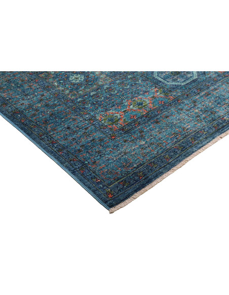 Tappeto Mamlouk Pakistan 150x200 Blu Petrolio A