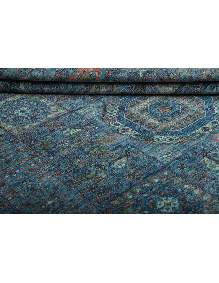 Tappeto Mamlouk Pakistan 150x200 Blu Petrolio A
