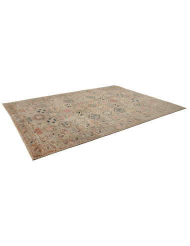 Rug Kazak Fine Pakistan 273x374 Beige Blue Red