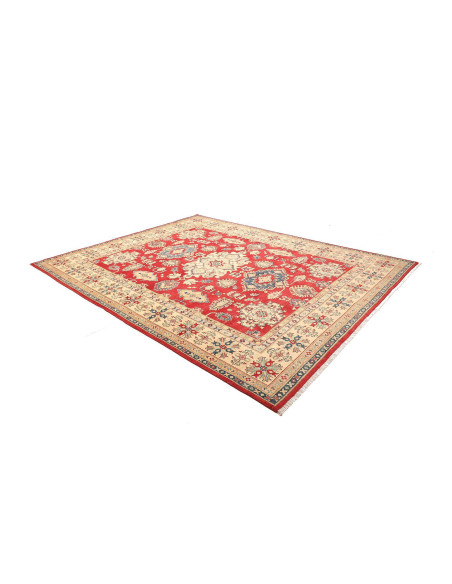 Rug Kazak Pakistan 247x308 Red Beige Blue Green