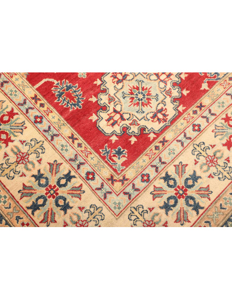 Rug Kazak Pakistan 247x308 Red Beige Blue Green