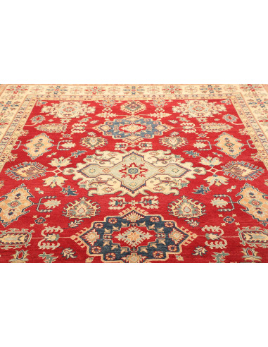 Rug Kazak Pakistan 247x308 Red Beige Blue Green