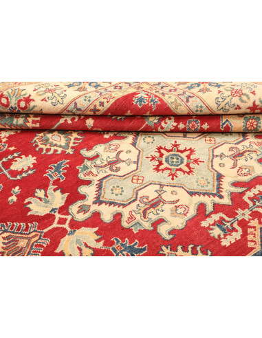 Rug Kazak Pakistan 247x308 Red Beige Blue Green