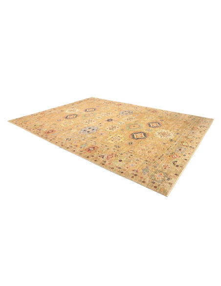 Tappeto Kazak Fine Pakistan 279x374 Ocra Oro Ro