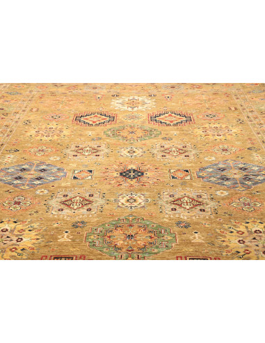 Tappeto Kazak Fine Pakistan 279x374 Ocra Oro Ro