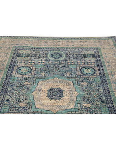 Rug Mamlouk Pakistan 153x215 Blue Beige Grey Te