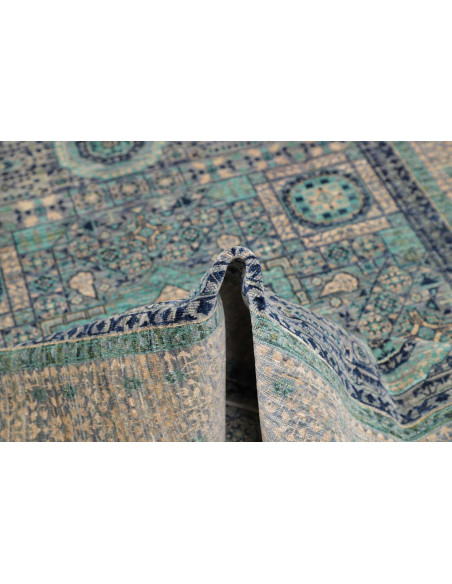 Rug Mamlouk Pakistan 153x215 Blue Beige Grey Te